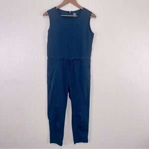 Uniqlo x‎ Theory Ultra Stretch Sleeveless Jumpsuit Blue Casual Workout Pants #cc